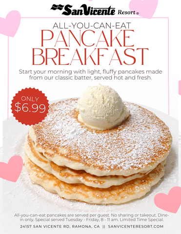 2 AYCE Pancakes Flyer Limited Time