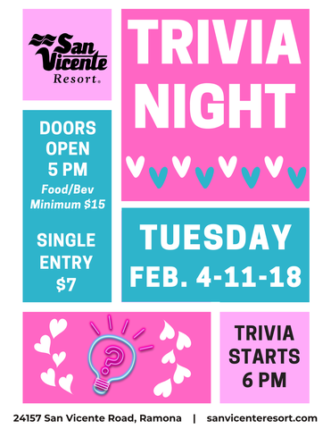 Trivia Feb 25 flyer